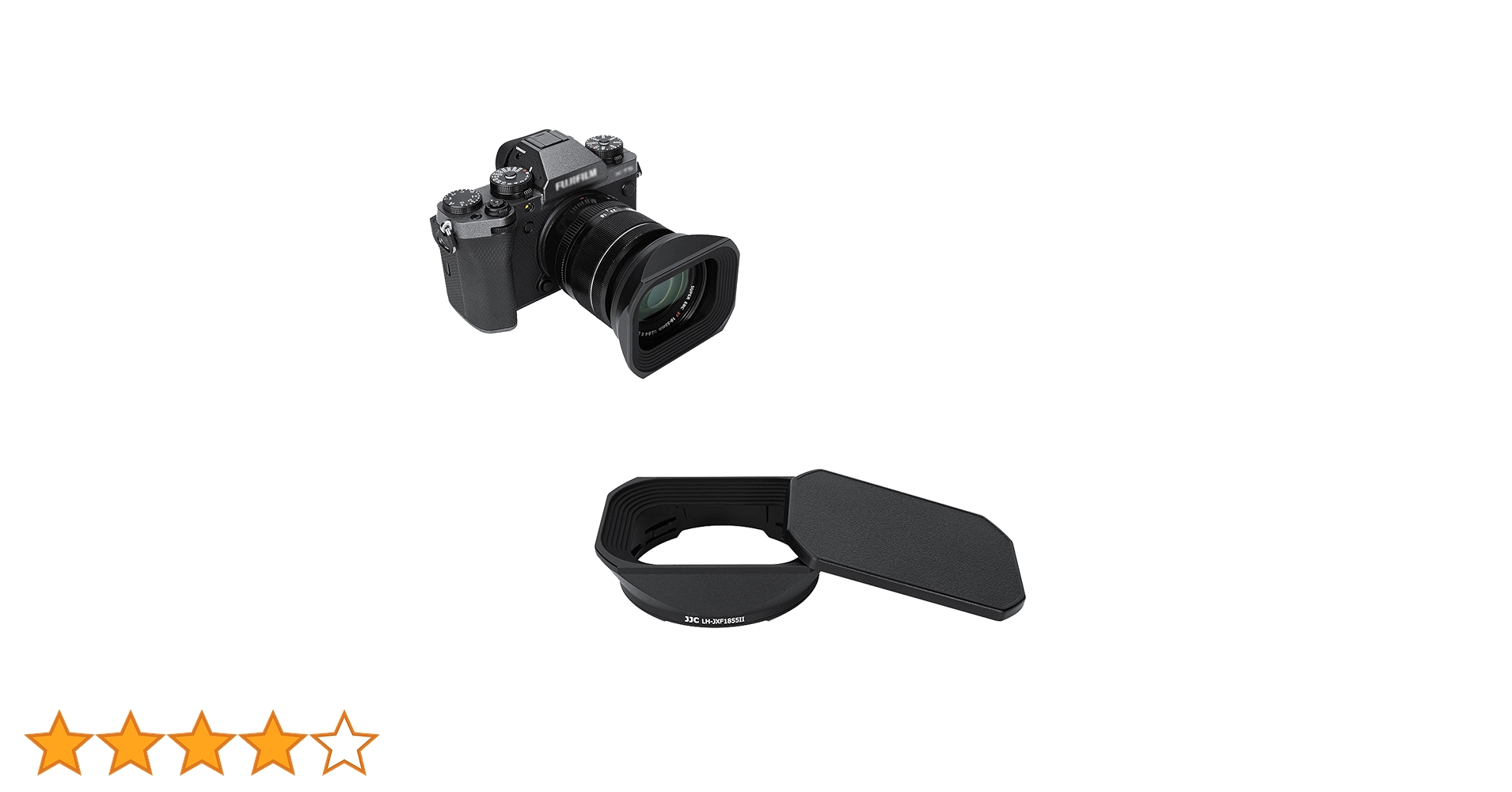 Amazon | JJC メタル 正方形 レンズフード + フードキャップ 富士